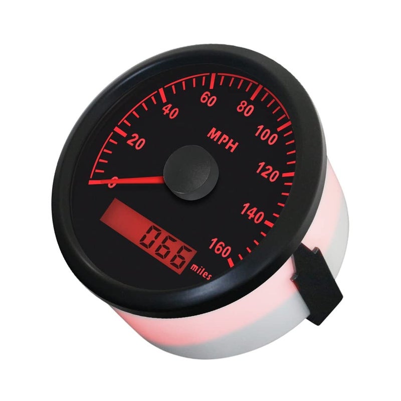 ELING Universal MPH GPS Speedometer Odometer Kit 160MPH Speed Gauge for Car Motorcycle Tractor Truck with Backlight 85mm 12V 24V Replacement Speedo - Image 3